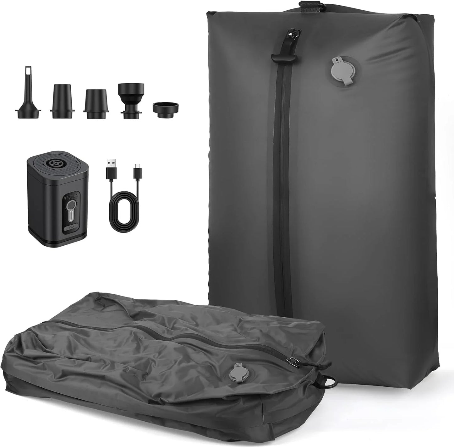 17L Vacuum Compression Bag with Air Pump Reusable Travel Storage Bag Outdoor Compression Backpack Luggage Bag