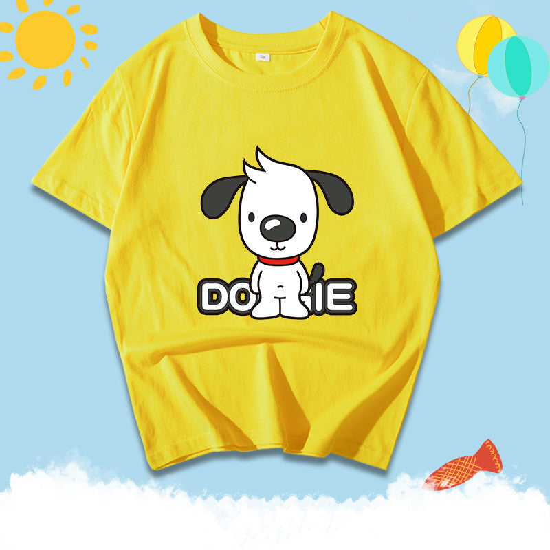 Cotton Half Sleeved Summer Suit Middle School Children's Loose Jacket Boys' Wear