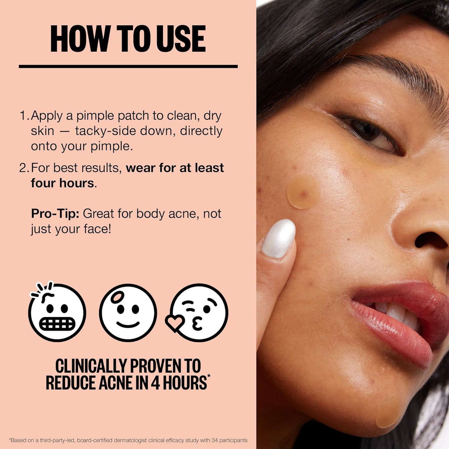 Acne Healing Dots Helps Clear Blemishes Overnight, Fast Acting Hydrocolloid Pimple Patches for Breakouts with Salicylic Acid, Retinol and Aloe Vera, Award Winning Skincare Solution 60 Count