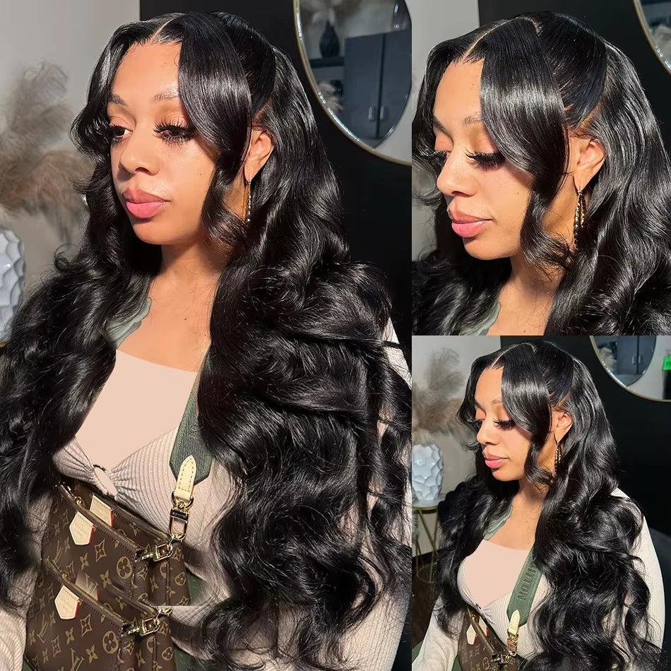 30 40 46 Inch Body Wave 13X6 Hd Lace Frontal Wig Human Hair 360 Brazilian Pre Plucked Lace Wigs for Women 13X4 Lace Front Wigs