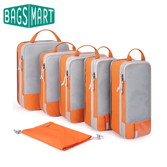 Packing Cubes Compression Storage Bag Travel Lightweight Suitcase Organizer Accessories Luggage Organizer Travel Bag