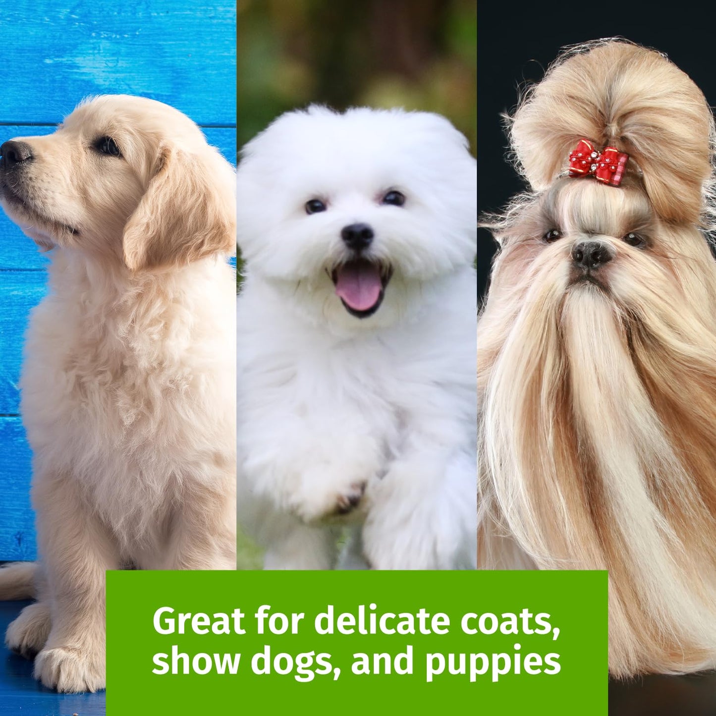 Tuffer than Tangles Slicker Brush for Dog Grooming with Long, Soft Pins, Medium Size, Perfect for Doodle Breeds, Angled Pins for Dematting, Remove Undercoat, Comfort Grip Handle