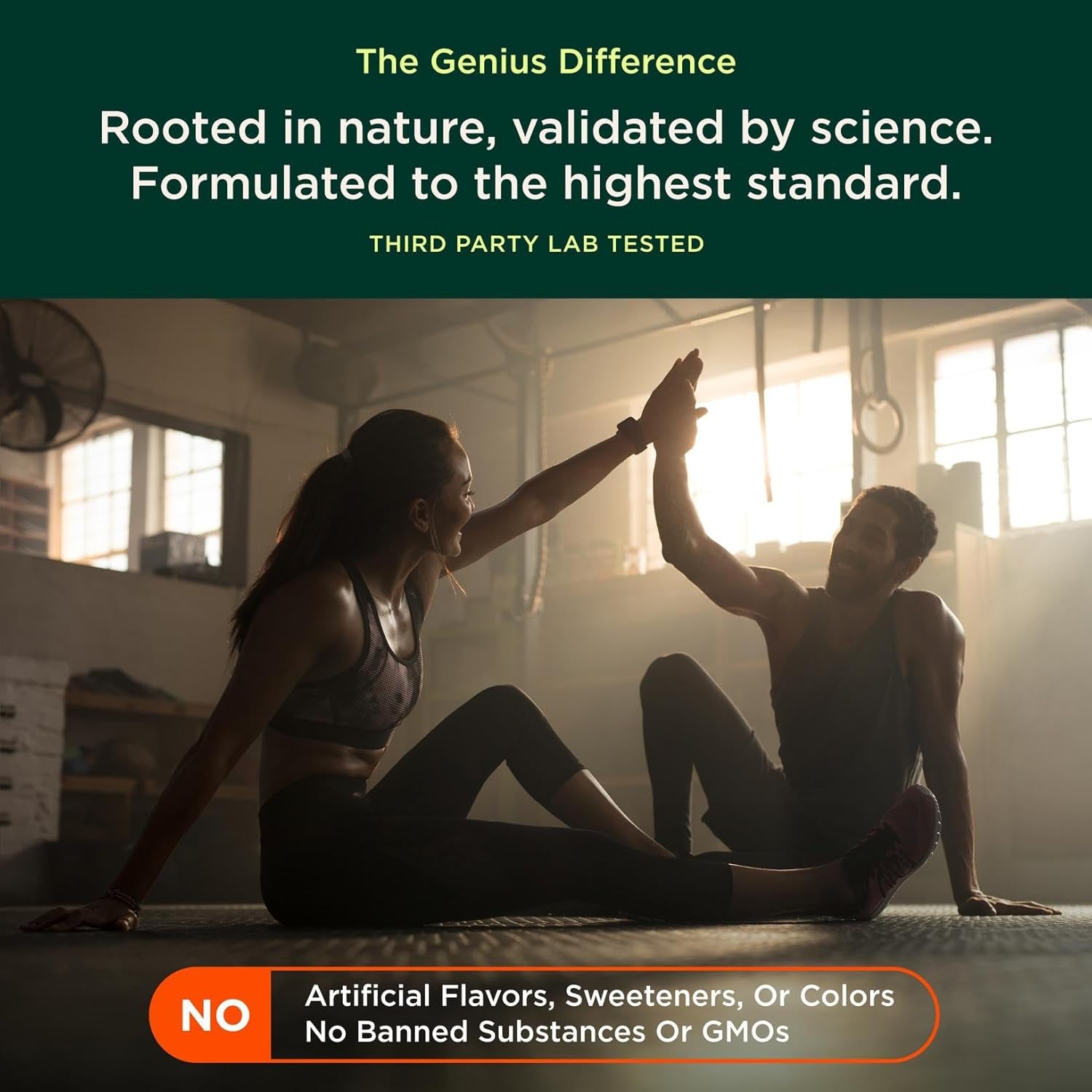 Genius Caffeine - Sustained-Release Microencapsulated Caffeine Pills for Smooth, Long-Lasting Energy & Focus - No Jitters or Crash - 100Mg per Capsule - 100 Servings - Natural Performance Booster