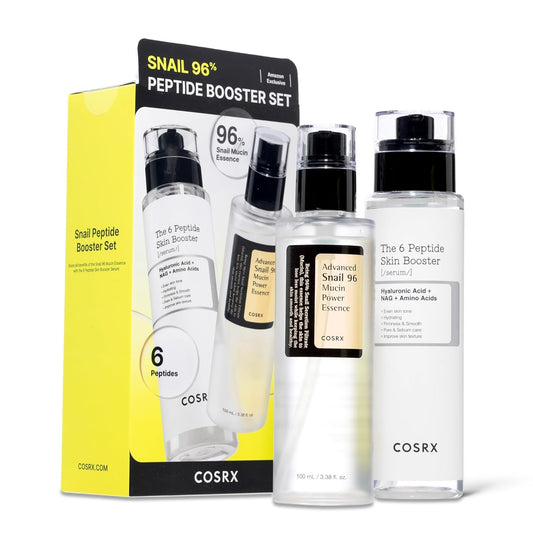 Snail Mucin 96% Peptide Booster Set - Amazon Exclusive - Korean Skin Care, Gift Sets, Skin Care Sets for Women, Advanced Snail Mucin Serum, Face Serum