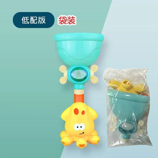 Baby Bath Toys Water Game Giraffe Crab Model Faucet Shower Playing Water Spray Swimming Bathroom Toys for Kids Christmas Gifts