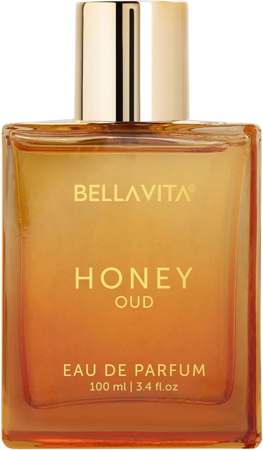 Honey Oud Eau De Parfum (3.4 Fl. Oz.) | Patchouli, Vanilla, Bergamot, Floral & Spicy + Made with Clean & Vegan Essentials Oils + Cruelty Free | Long-Lasting Unisex Fragrance