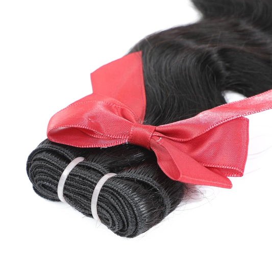 Raw Bundles Human Hair Body Wavy Human Hair Bundles 14 Inch Thick Ends No Tangle Shedding 15A Raw Indian Hair Triple Lifespan 3X