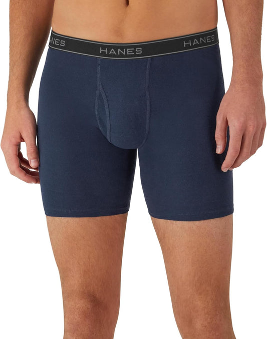 Men'S Boxer Briefs, Cool Dri Moisture-Wicking Underwear, Cotton No-Ride-Up for Men, Multi-Packs