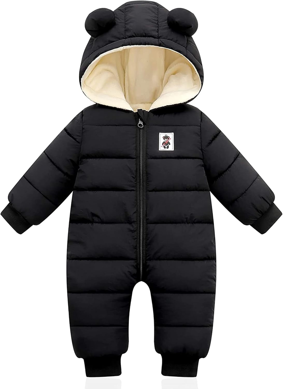 Baby Clothes Cute Infant Toddler Snowsuit Warm Newborn Boy Girl Winter Coats Hooded Zip Jumpsuit