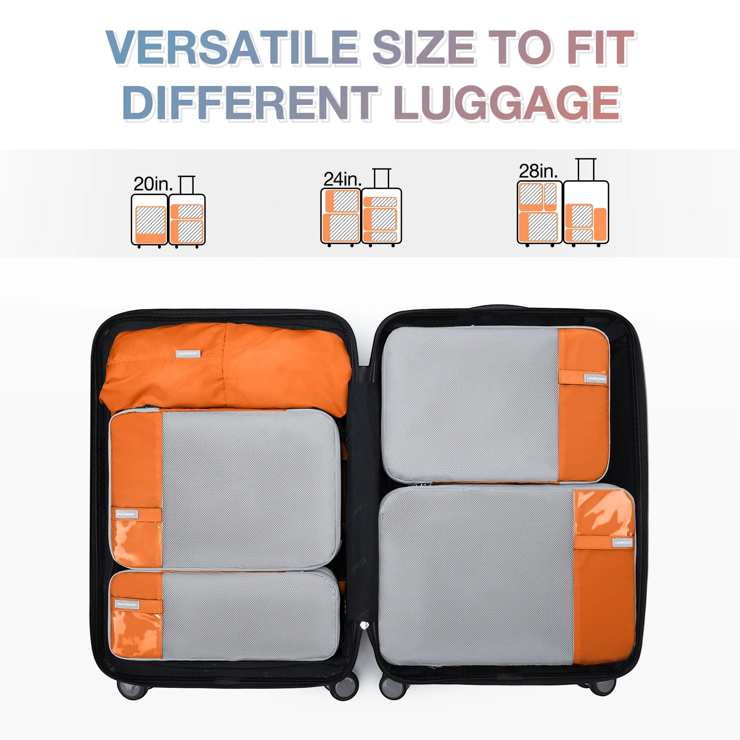 Packing Cubes Compression Storage Bag Travel Lightweight Suitcase Organizer Accessories Luggage Organizer Travel Bag