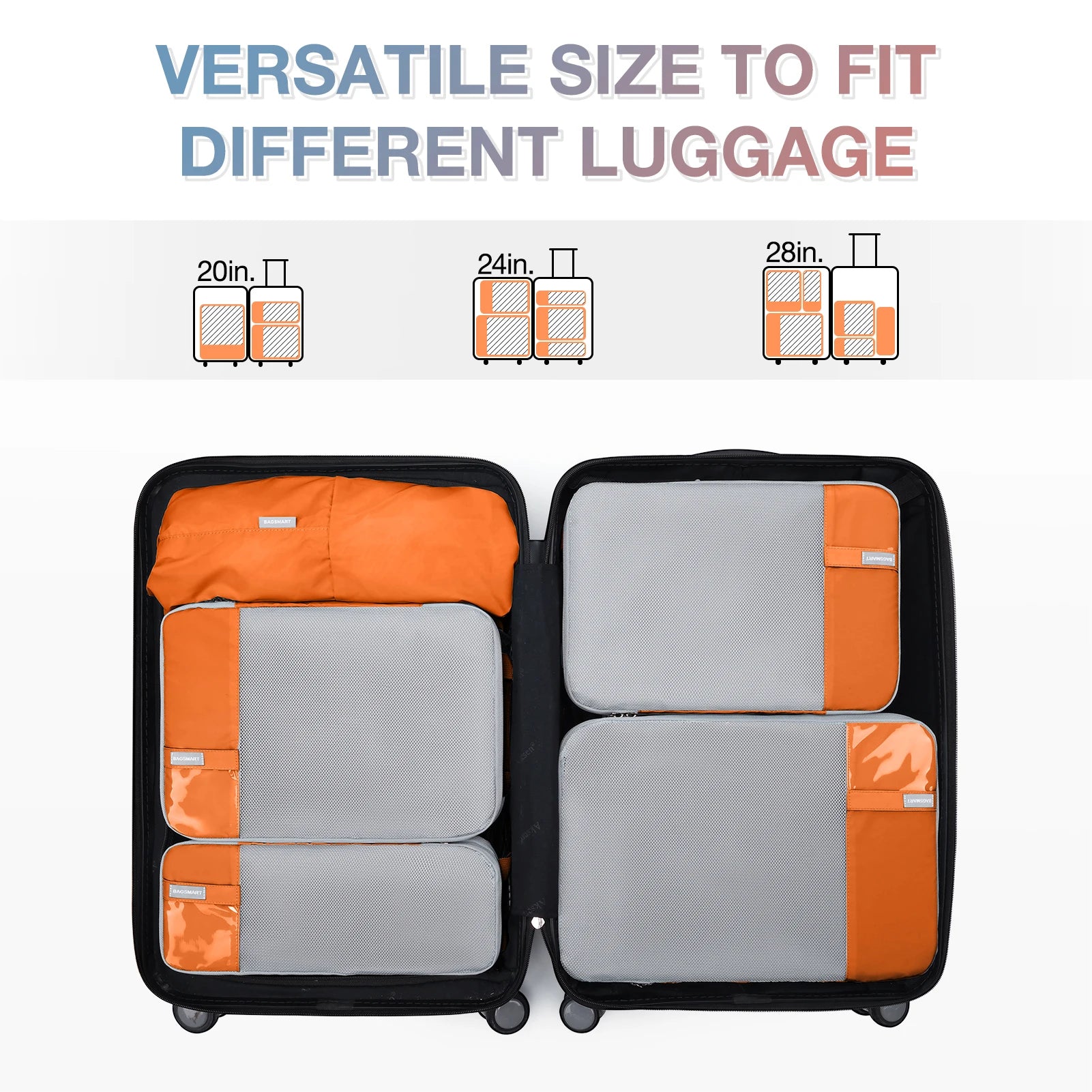 Packing Cubes Compression Storage Bag Travel Lightweight Suitcase Organizer Accessories Luggage Organizer Travel Bag