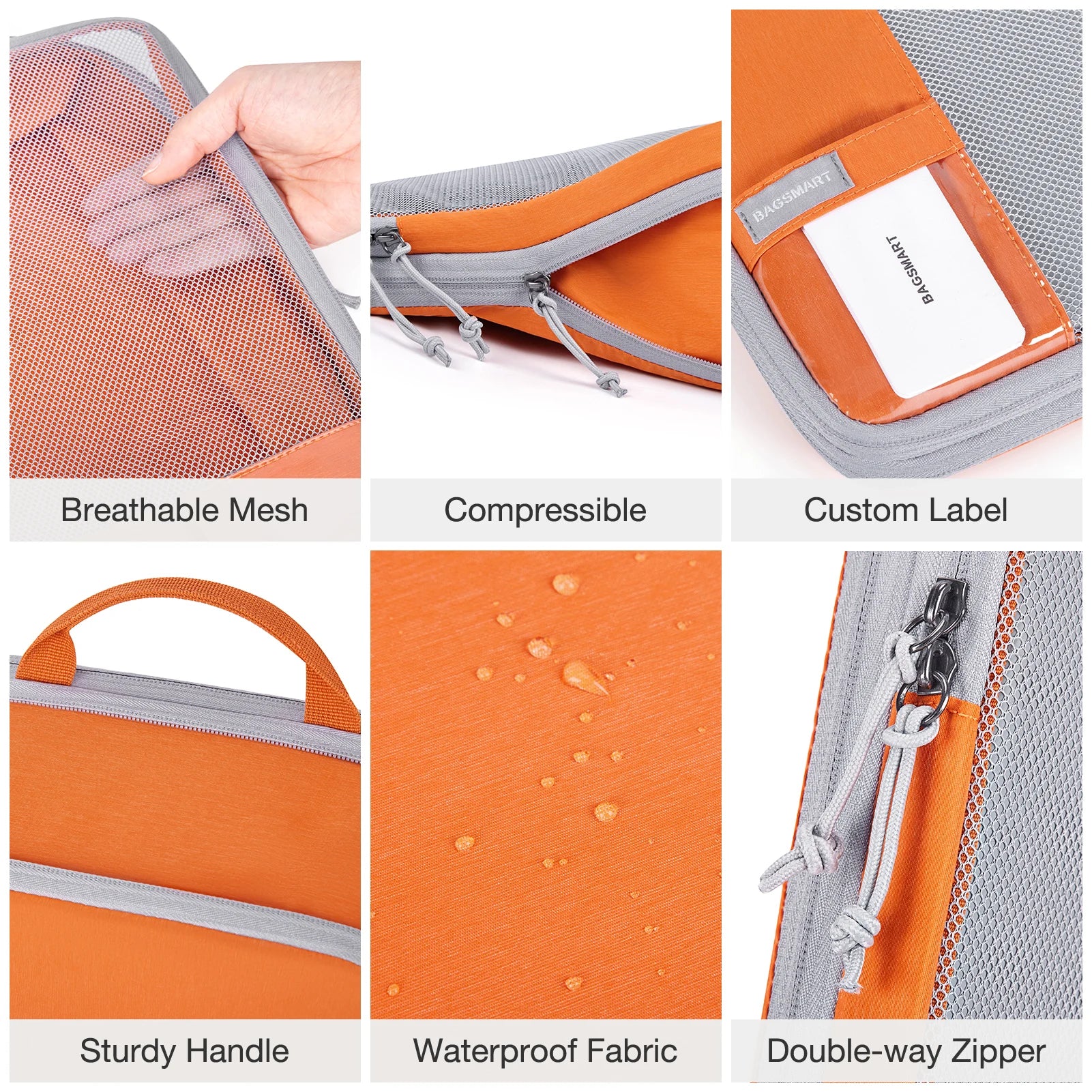 Packing Cubes Compression Storage Bag Travel Lightweight Suitcase Organizer Accessories Luggage Organizer Travel Bag