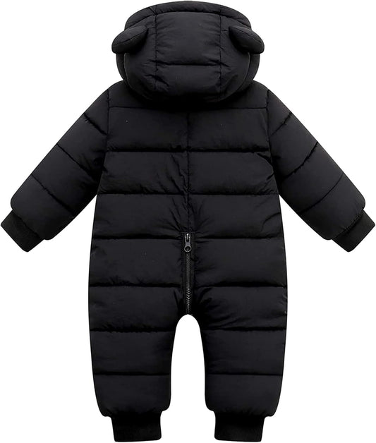 Baby Clothes Cute Infant Toddler Snowsuit Warm Newborn Boy Girl Winter Coats Hooded Zip Jumpsuit
